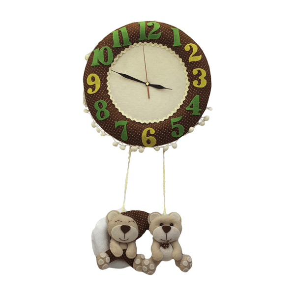 Teddy bear design clock