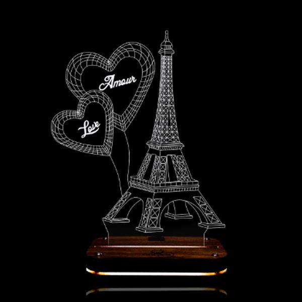 Eiffel design bedside lamp