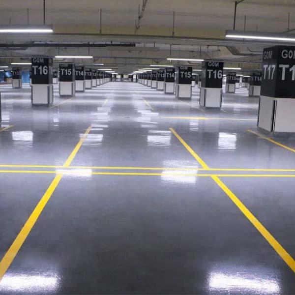 Epoxy parking flooring