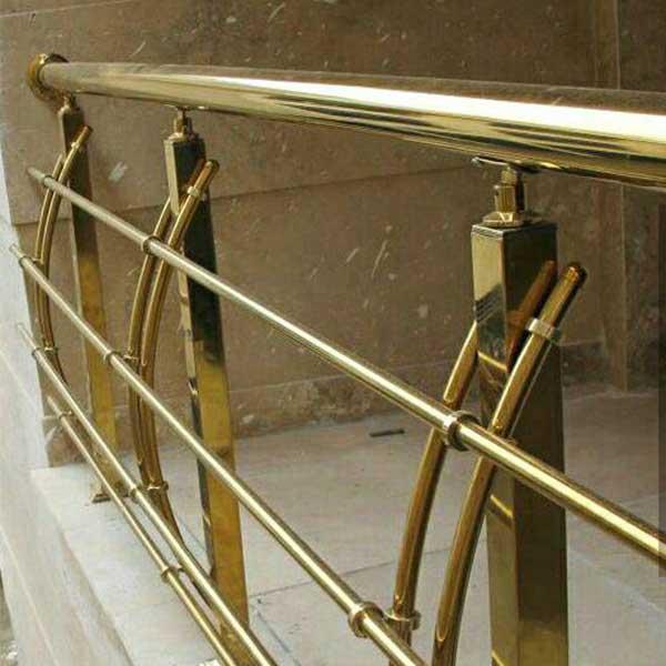 Arched steel railings