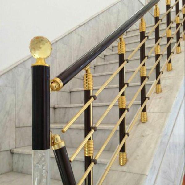 Black steel railings