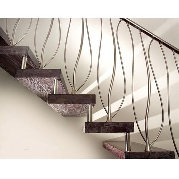 Patterned steel railings