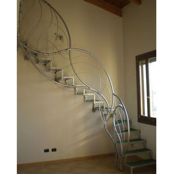 Wavy steel railings