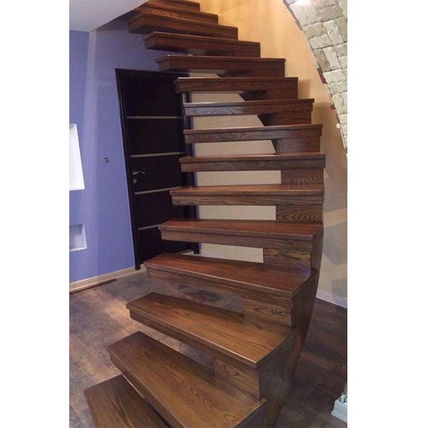 Prefabricated wooden stairs console