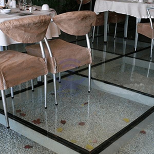 Glass flooring