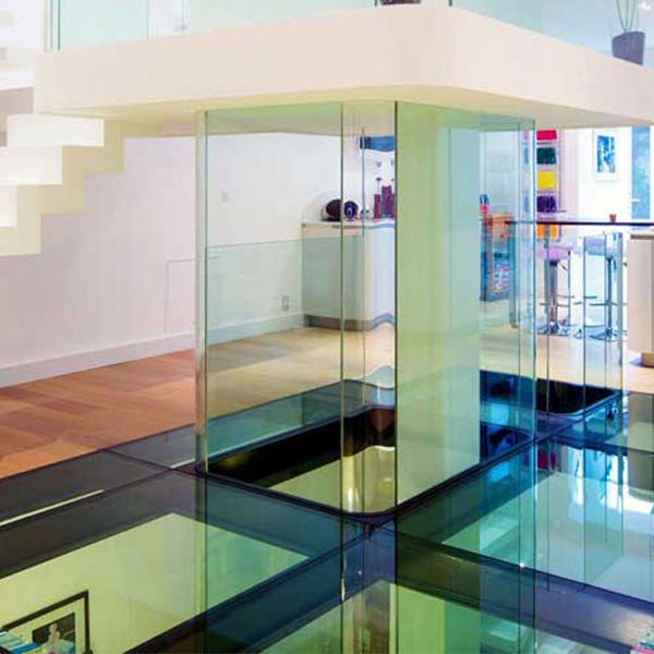 Glass flooring