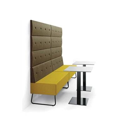 Ponto metal base restaurant sofa