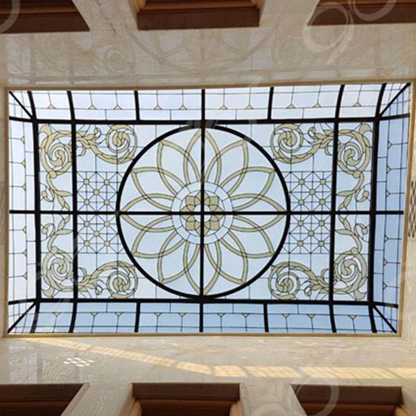 Stained glass roof