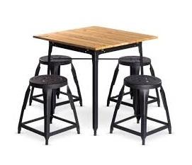 Restaurant table and chair set