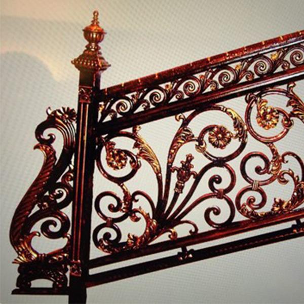 Wrought iron railing