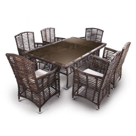 Bali wicker table and chair set