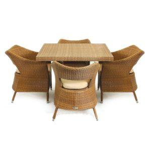 Casablanca wicker table and chair set