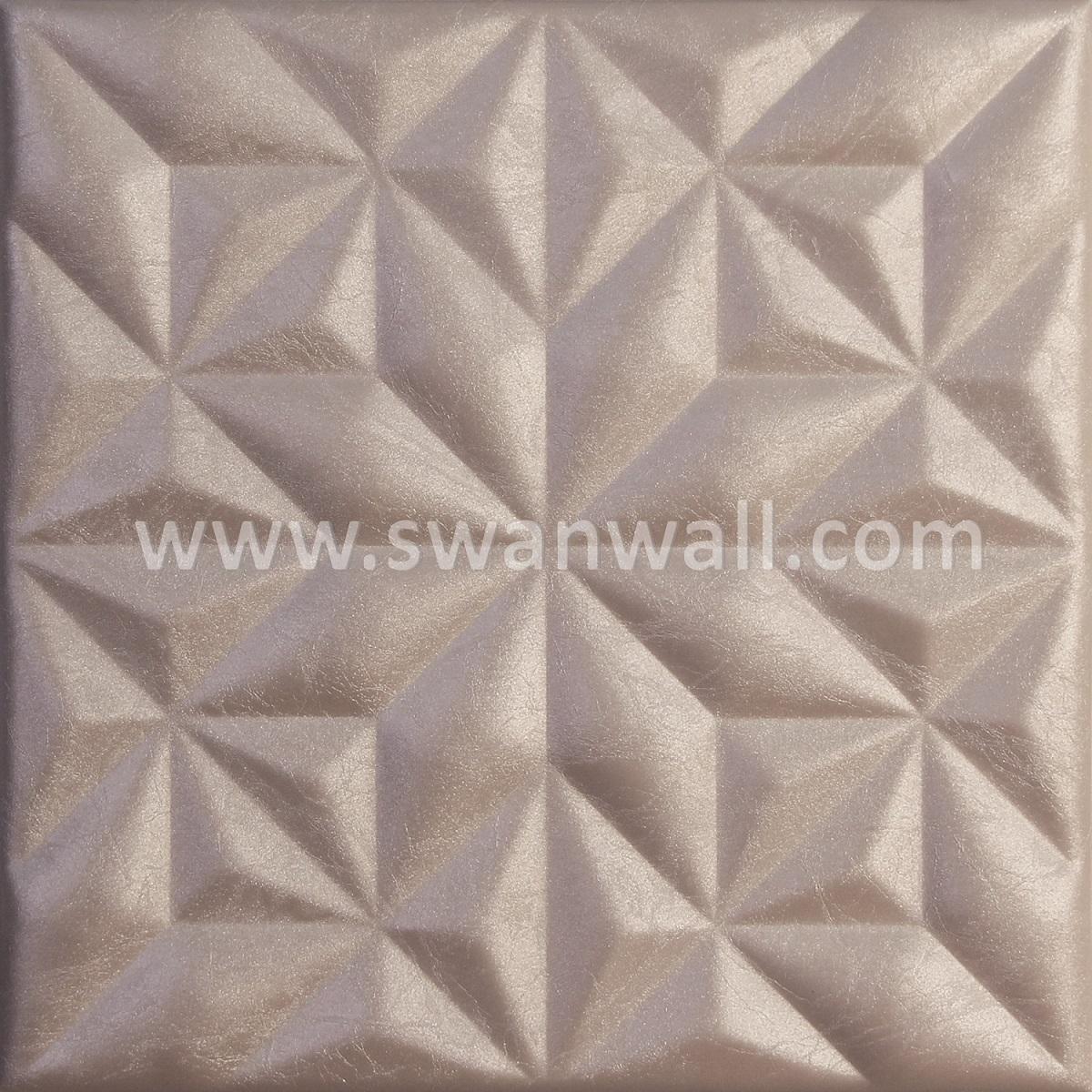 Three-dimensional leather wall covering jam model