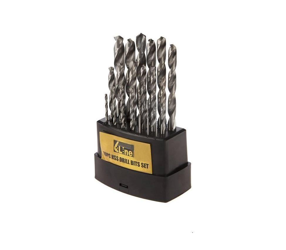 19-piece set of metal drill bits